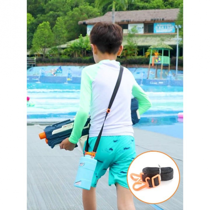 Pistol cu Apa pentru Copii, Rezervor 600ml, Flippy, 14ani+, cu baterie 1500mAh, Electric Burst, Albastru/Alb, 1000ML [5]