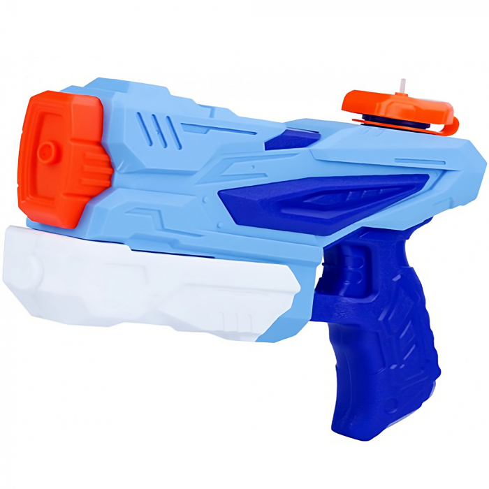 Pistol cu Apa pentru Copii, Rezervor, Pentru Piscina/Plaja, Flippy, 6ani+, 3 duze, Albastru, 300ML [1]