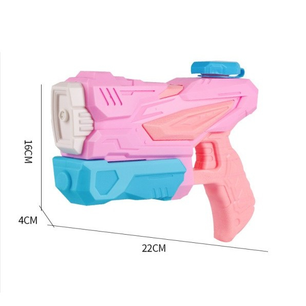 Pistol cu Apa pentru Copii, Rezervor, Pentru Piscina/Plaja, Flippy, 6ani+, 3 duze, Roz, 300ML [5]