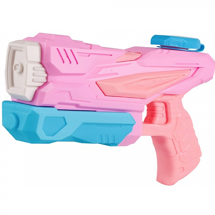 Pistol cu Apa pentru Copii, Rezervor, Pentru Piscina/Plaja, Flippy, 6ani+, 3 duze, Roz, 300ML [1]