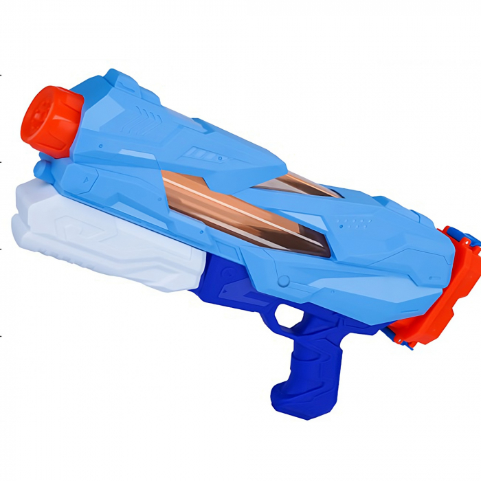Pistol cu Apa pentru Copii, Rezervor, Pentru Piscina/Plaja, Flippy, 6ani+, 5 duze, Quick Fill, Albastru, 800ML [1]