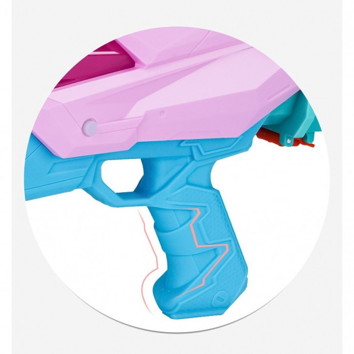 Pistol cu Apa pentru Copii, Rezervor, Pentru Piscina/Plaja, Flippy, 6ani+, 5 duze, Quick Fill, Roz, 800ML [6]