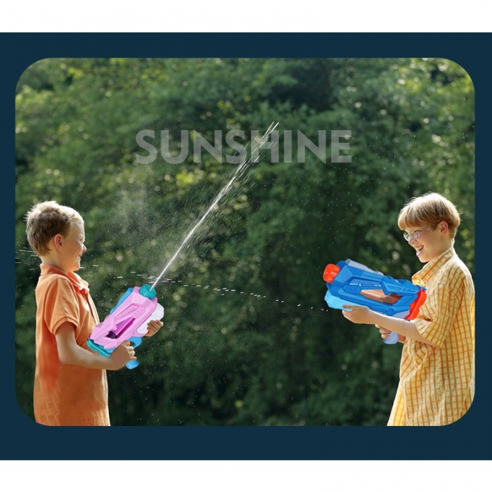 Pistol cu Apa pentru Copii, Rezervor, Pentru Piscina/Plaja, Flippy, 6ani+, 5 duze, Quick Fill, Roz, 800ML [2]