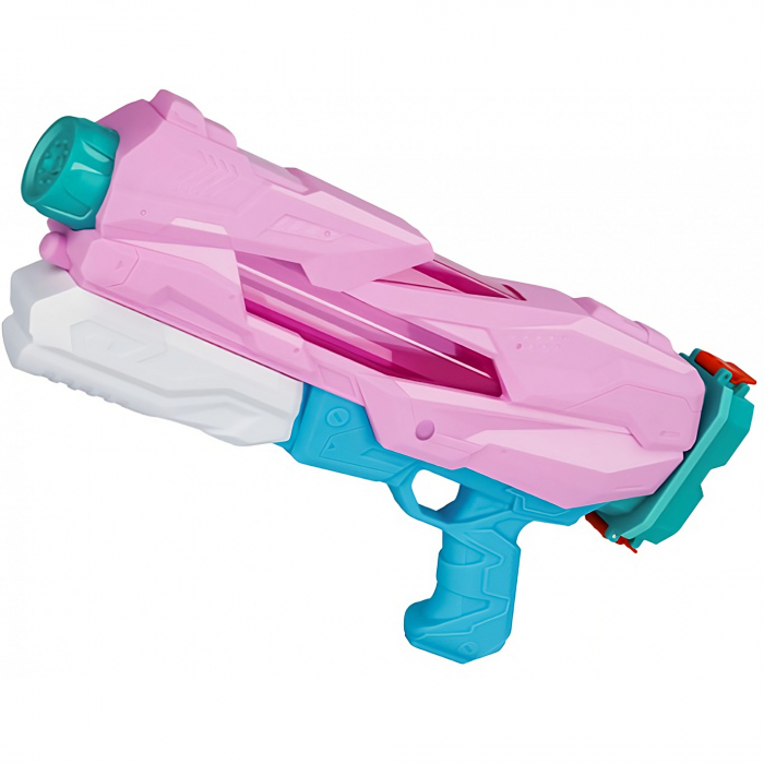 Pistol cu Apa pentru Copii, Rezervor, Pentru Piscina/Plaja, Flippy, 6ani+, 5 duze, Quick Fill, Roz, 800ML [1]