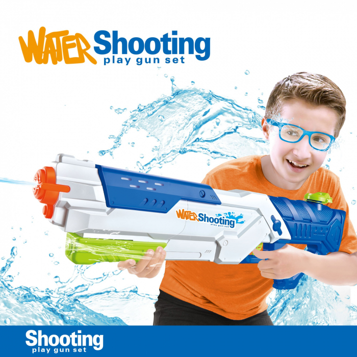 Pistol cu Apa pentru Copii, Rezervor, Pentru Piscina/Plaja, Flippy, 6ani+, Multicolor, 1200ML [2]