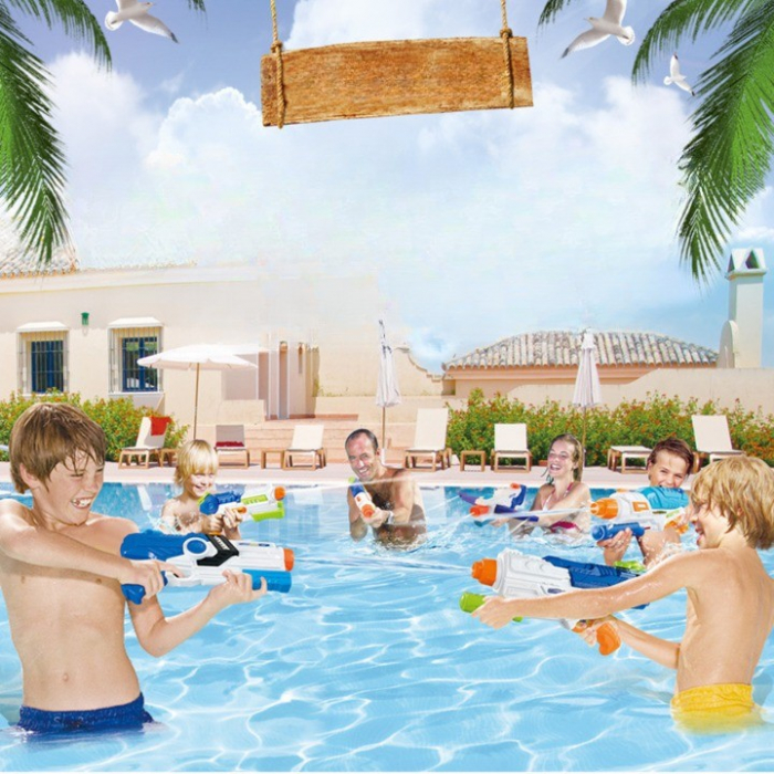 Pistol cu Apa pentru Copii, Rezervor, Pentru Piscina/Plaja, Flippy, 6ani+, Multicolor, 1250ML [2]