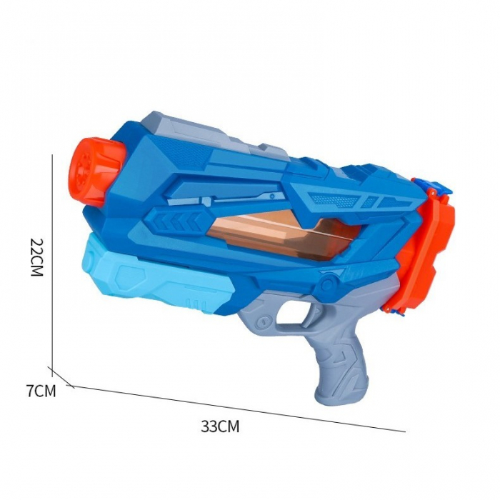 Pistol cu Apa pentru Copii, Rezervor, Pentru Piscina/Plaja, Flippy, 6ani+, Quick Fill, Albastru, 600ML [2]