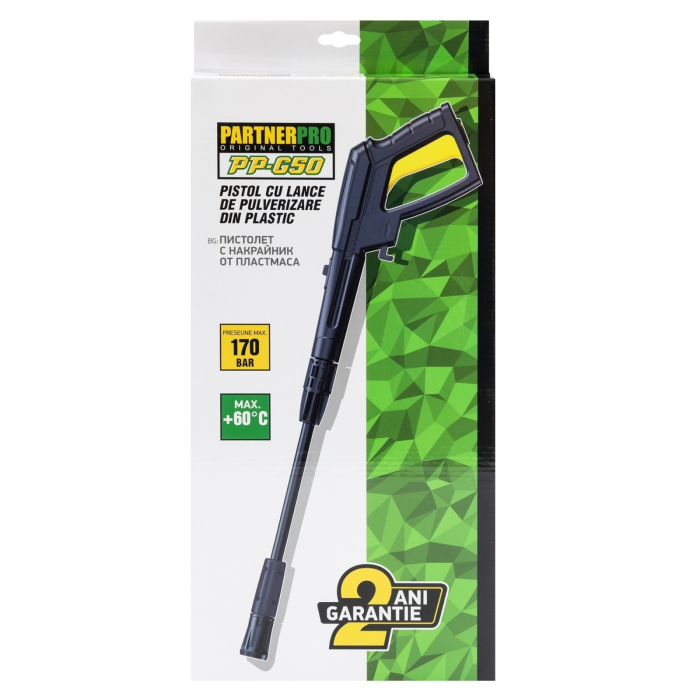 Pistol cu lance de pulverizare din plastic pentru aparat de spalat cu presiune PARTNERPRO PP-G50 [6]