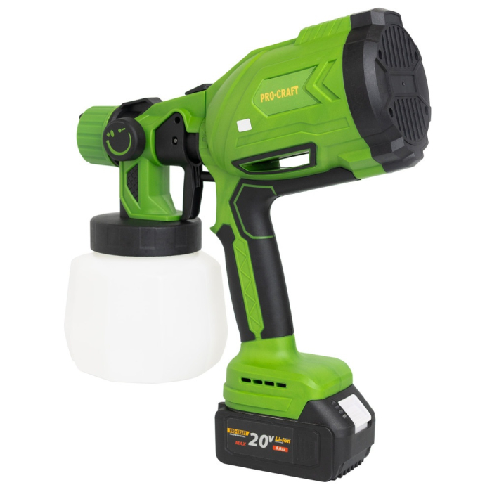 Pistol de vopsit pe acumulator PROCRAFT PSE24, 20V, 1000 ml, debit 380 ml/min, ACUMULATORUL NU ESTE INCLUS [5]