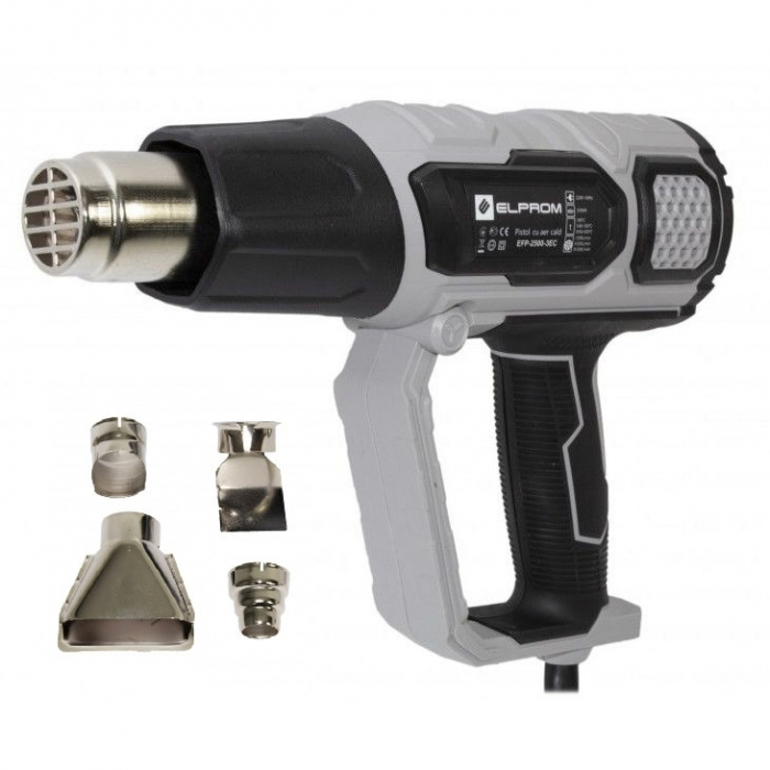 Pistol electric aer cald Elprom EFP2500, 2500 W, 3 trepte, 600ᵒC [3]