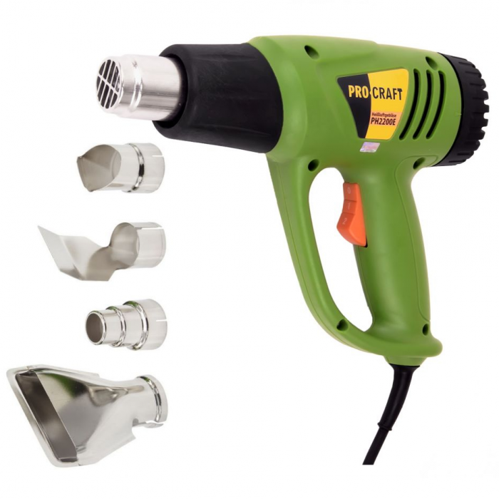Pistol electric aer cald Procraft PH2200E, 2200 W, 2 trepte, 600ᵒC [6]