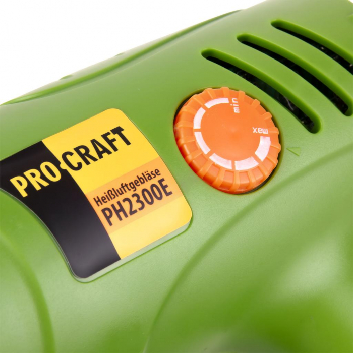 Pistol electric aer cald Procraft PH2300E, 2300 W, 2 trepte, 600ᵒC [6]