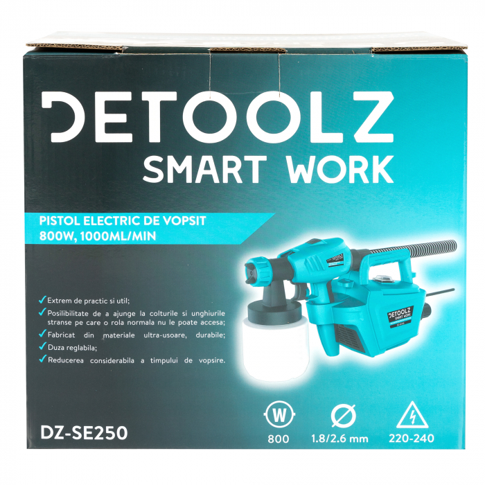 Pistol electric de vopsit 800W 1000ml/min [18]