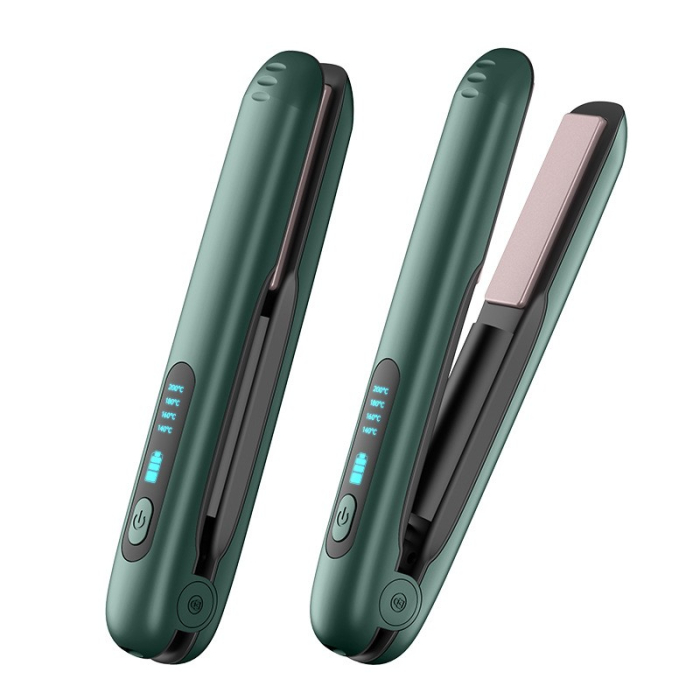 Placa de Par fara Fir, Flippy, Adaptor Tip C, 4 Trepte de Temperatura, Tensiune 5V, Capacitate Baterie 5000 mAh, Indreptat, Ondulat, 23.5x3.3x4.5 cm, Verde [14]