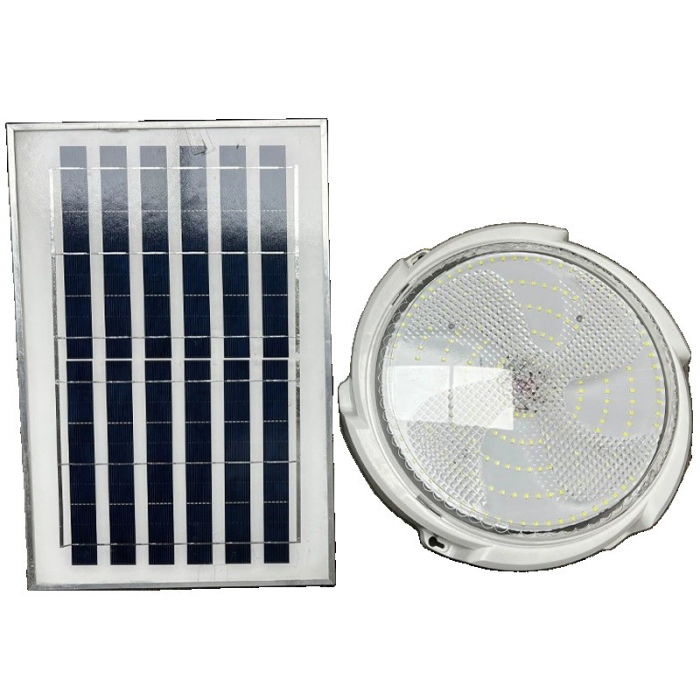 Plafoniera solara Flippy, 150 W, diametru 280 MM, cu telecomanda, Lungime prelungitor: 4.6 m, alb rece [6]