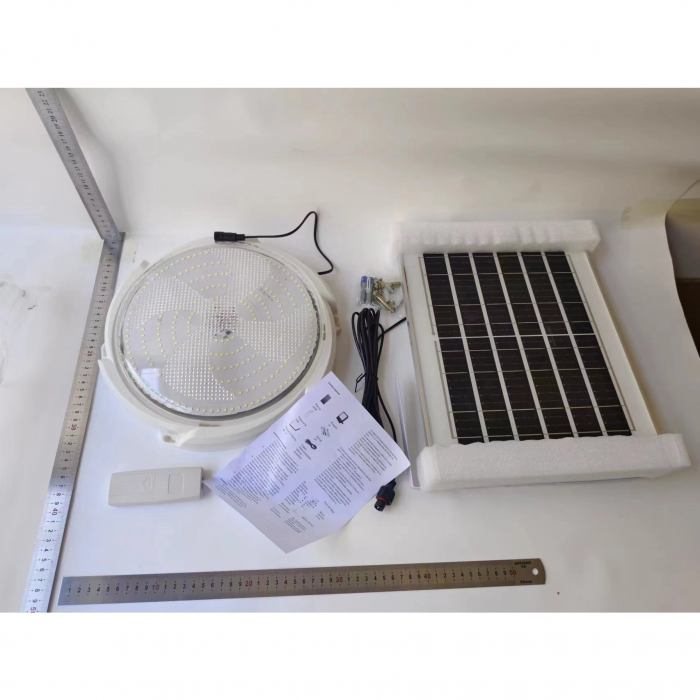 Plafoniera solara Flippy, 200 W, diametru 320 MM, cu telecomanda, Lungime prelungitor: 4.6 m, alb rece [7]
