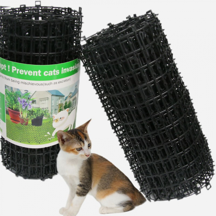 Plasa Protectoare pentru Gradina, Flippy, Plasa Contra Animalelor de Companie, Plasa cu Tepi Anti Animale, 200 x 30 cm, Negru [2]