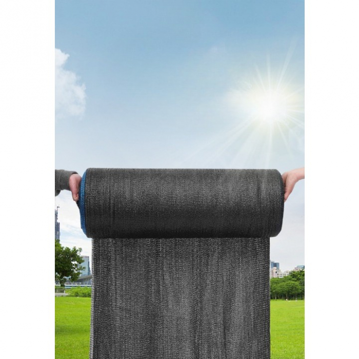 LICHIDARE Plasa de umbrire neagra, latime 2 m, lungime 50 m, Flippy, protectie UV, Grad de umbrire 50-55% [3]