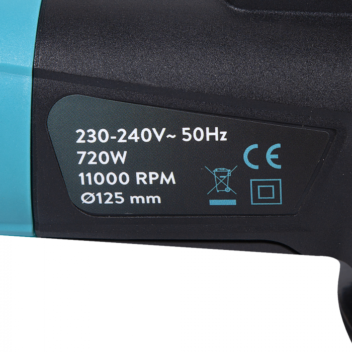 Polizor unghiular Detoolz 720W 125 on/off lateral [3]