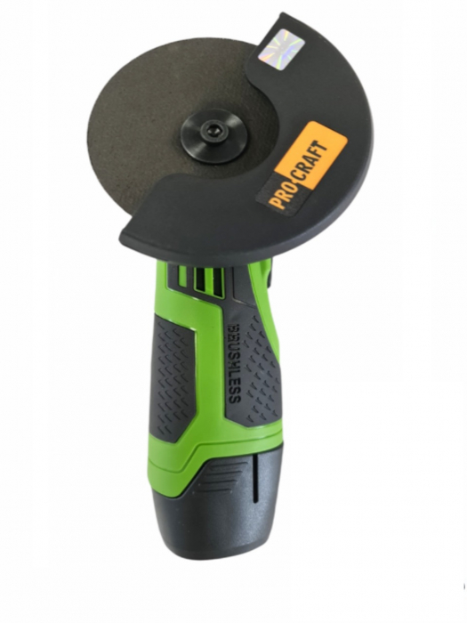 Polizor unghiular cu acumulator Procraft PGA12, 12V / 2Ah, panza 76 mm BRUSHLESS, 20000 rotatii [4]