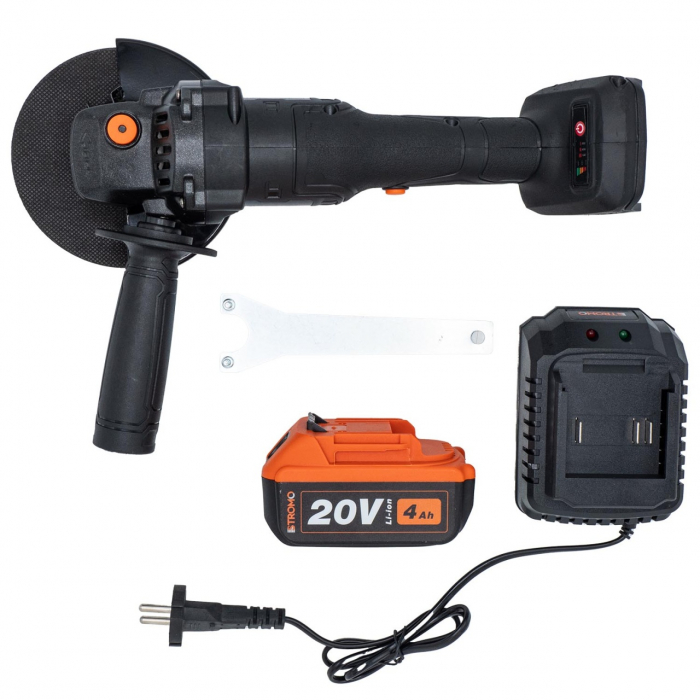 Polizor unghiular pe acumulator Stromo AGA216 4 Ah, 20 V , 7450 rot/min , Brushless [3]