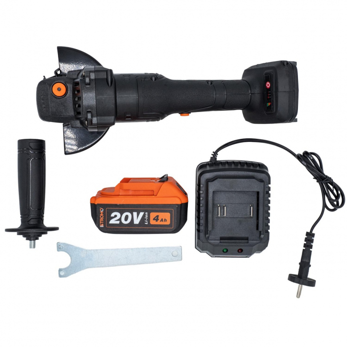 Polizor unghiular pe acumulator Stromo AGA216 4 Ah, 20 V , 7450 rot/min , Brushless [4]