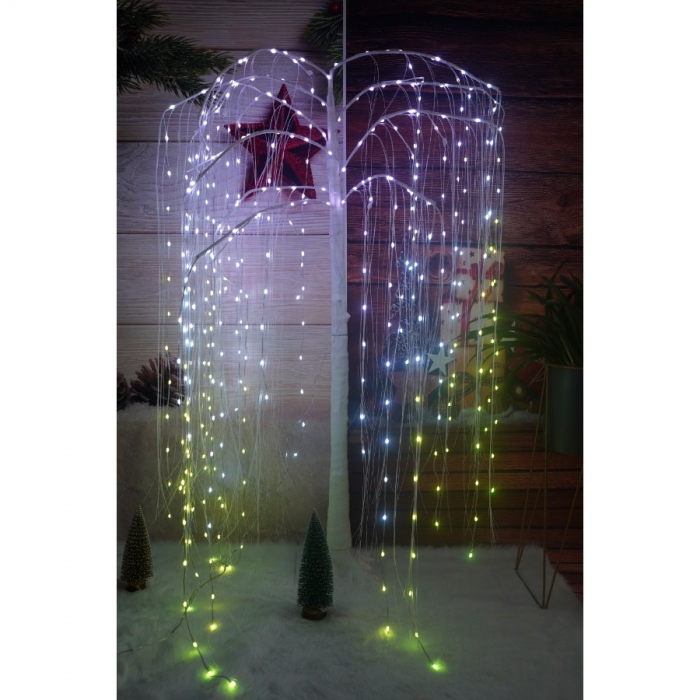 Pom decorativ cu leduri, Flippy, tip salcie, 400 Led, 2.1 M [4]