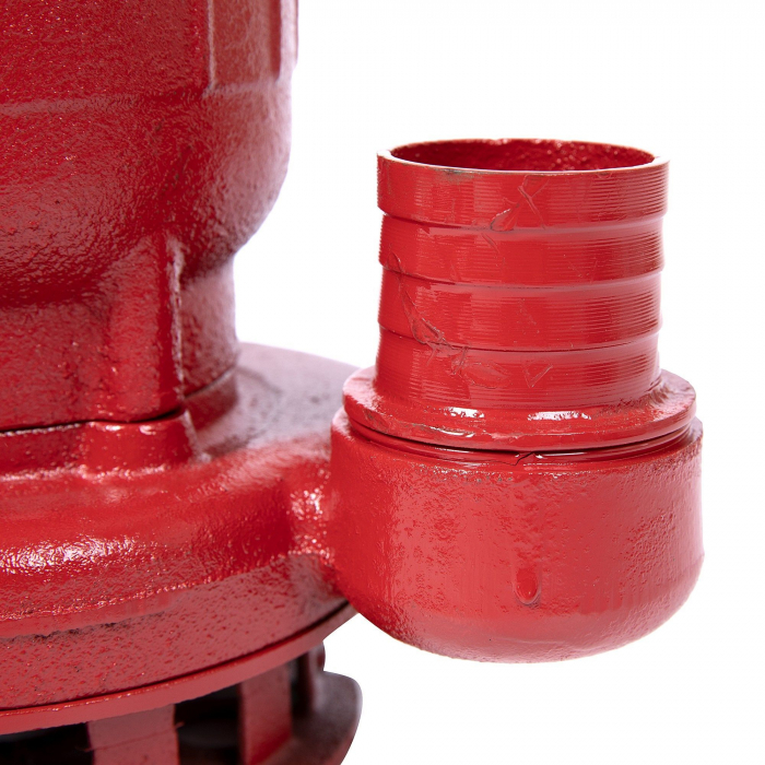 Pompa apa murdara din fonta rosie WQD10 fara plutitor, 1100 W + Furtun 2" 20 m pompier simplu [2]