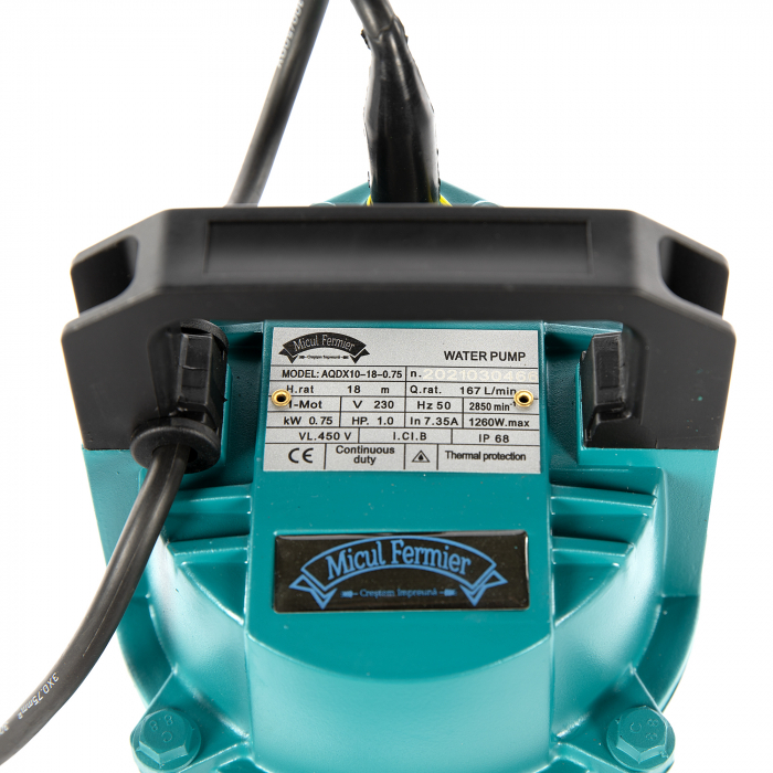 Pompa de apa submersibila din fonta QDX10-18M 0.75KW 2", 2850 rot/min, GF-2050 [2]