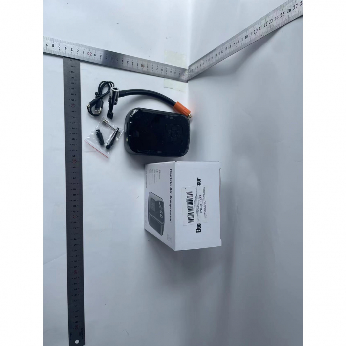 Pompa de Aer Wireless, Flippy, Portabila, 150 PSI, Pentru Anvelope si Mingi, Baterie 2000 mAh, Afisaj Digital, 12.7 x 8.5 cm, Negru [11]
