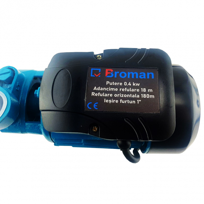 Pompa de apa Broman QB60, 400W, 2100 L/h, iesire furtun 1′ [4]