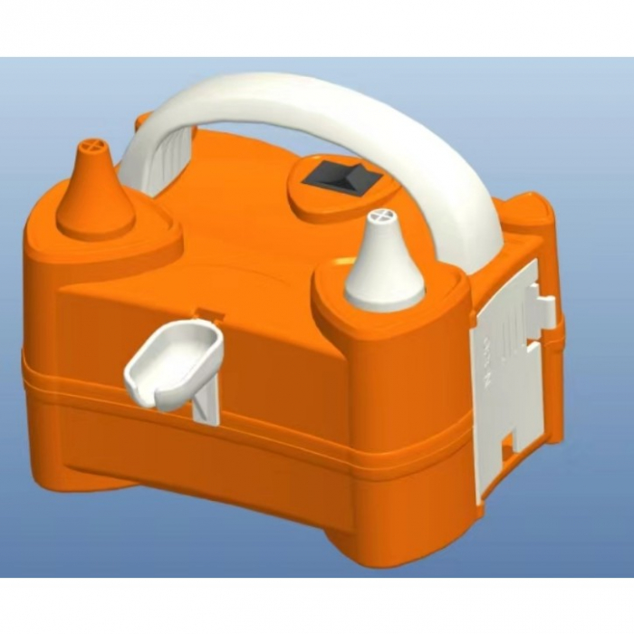 Pompa Electrica de Umflat Baloane, Flippy, cu Doua Iesiri, 220V, Putere 400W, Accesorii petrecere, Portocaliu [1]
