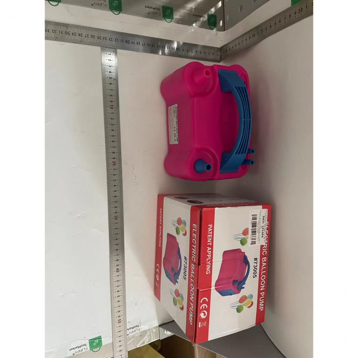 * LICHIDARE STOC * Pompa Electrica de Umflat Baloane, Flippy, cu Doua Iesiri, 220V, Putere 600W, Accesorii petrecere, Rosu - [2]