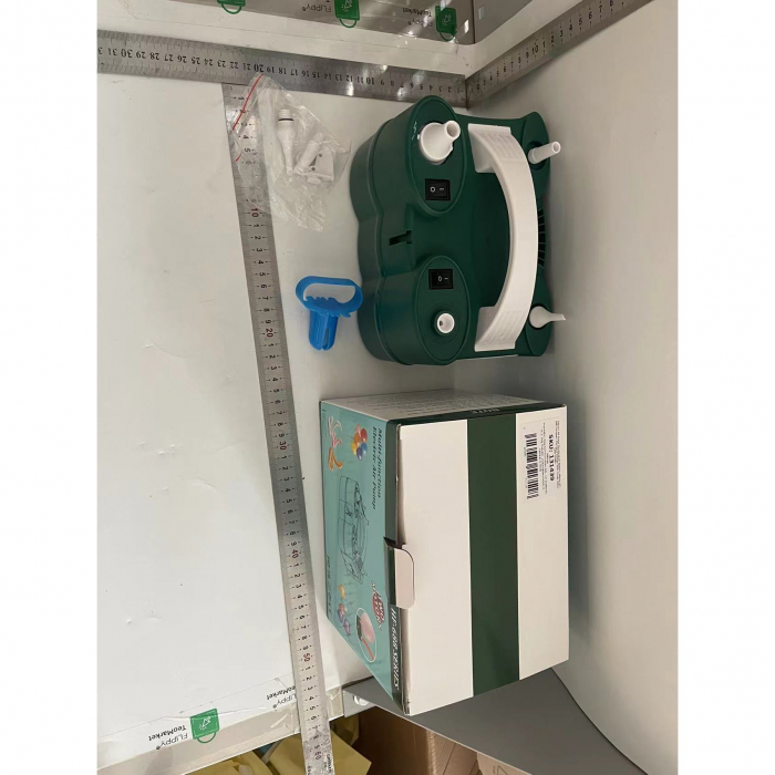 Pompa Electrica de Umflat Baloane, Flippy, cu Doua Iesiri, 220V, Putere 600W, Accesorii petrecere, Verde [2]