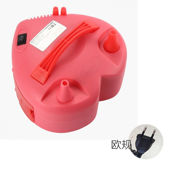 Pompa Electrica Pentru Umflat Baloane, 600 W, in Forma de Inima, Rosie [1]