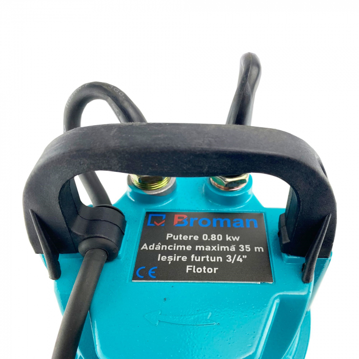 Pompa submersibila Broman QDX80-35-0.8, 800 W, refulare 35 m, 36 m³/h, racord 3/4" [2]