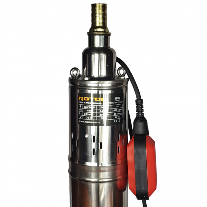 Pompa submersibila cu flotor Rotor 4QGD1.2-50-0.37F, 370 W, 1.5 mc/h [2]