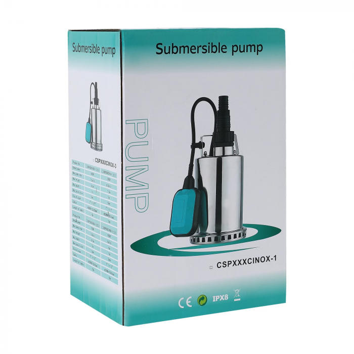 Pompa submersibila apa curata cu plutitor DRK CSP750, 750 W, 7.5 m inaltime, 15 mc/h, 1" [2]