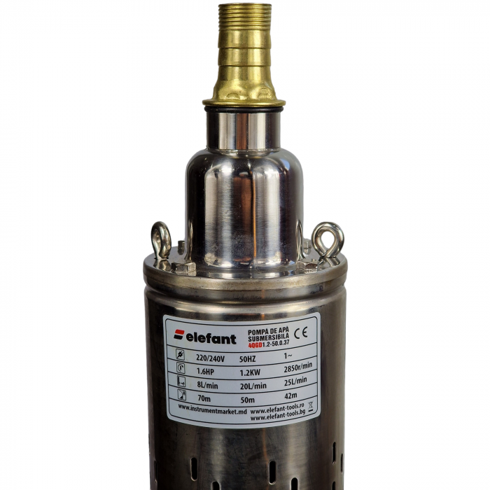 Pompa submersibila Elefant Aquatic 4QGD1.2-50-0.37, 370 W, 1800 l/h [2]