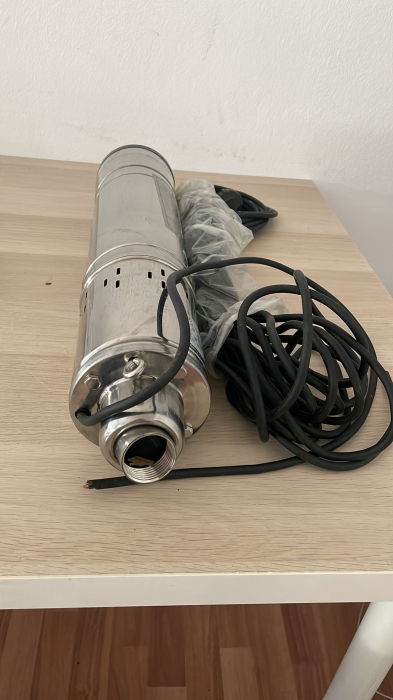 Deteriorat!! pompa submersibila Wertcraft, cap inox, pentru apa curata, 1.1 kW, 3 m³/h, 15 m cablu, racord 1", inaltime refulare 120 m [2]