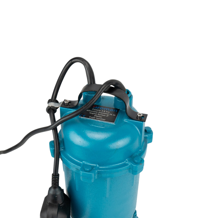 Pompă submersibilă apă murdară cu tocător exterior, BROMAN, 2800 W, 2", 14 m refulare [2]