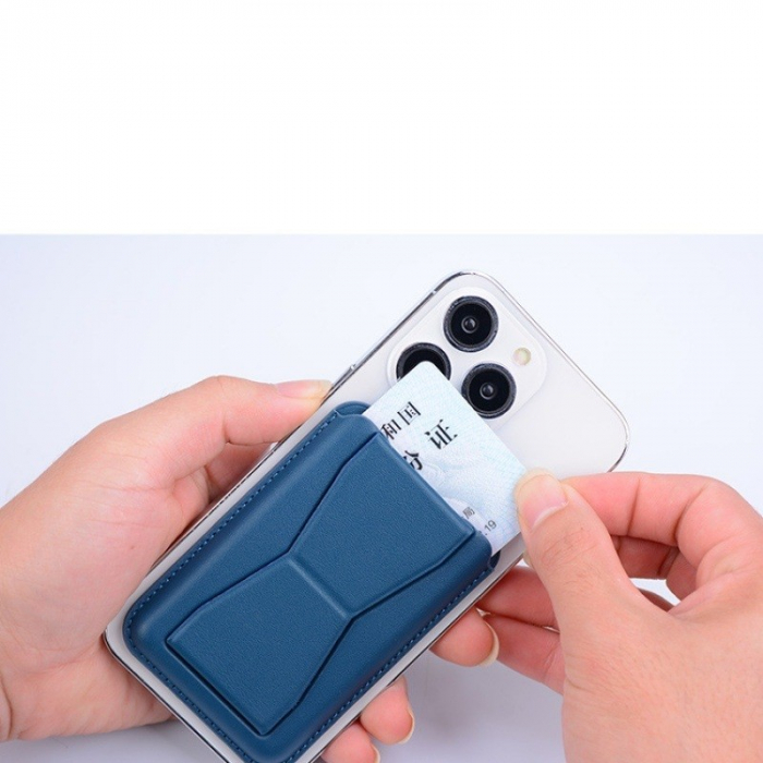 Portofel Flippy MagSafe pentru carduri cu suport integrat, Albastru [4]