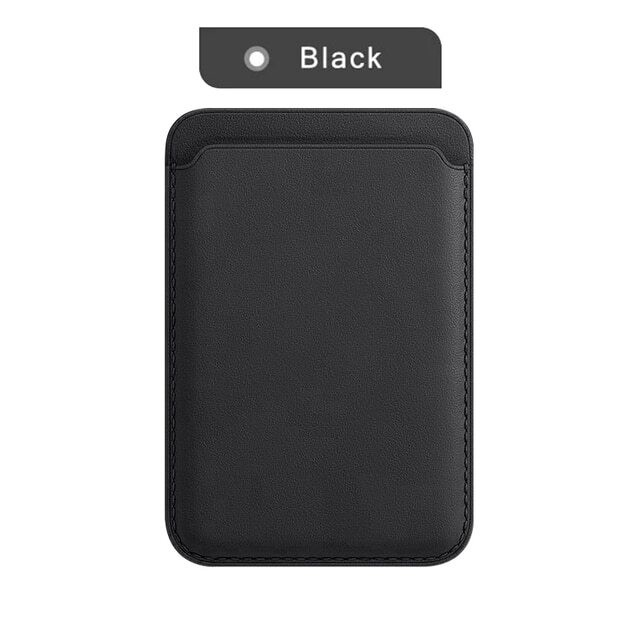 Portofel Flippy MagSafe piele pentru carduri compatibil cu Apple iPhone 12/12 Mini/12 Pro/12 Pro Max, Negru [5]