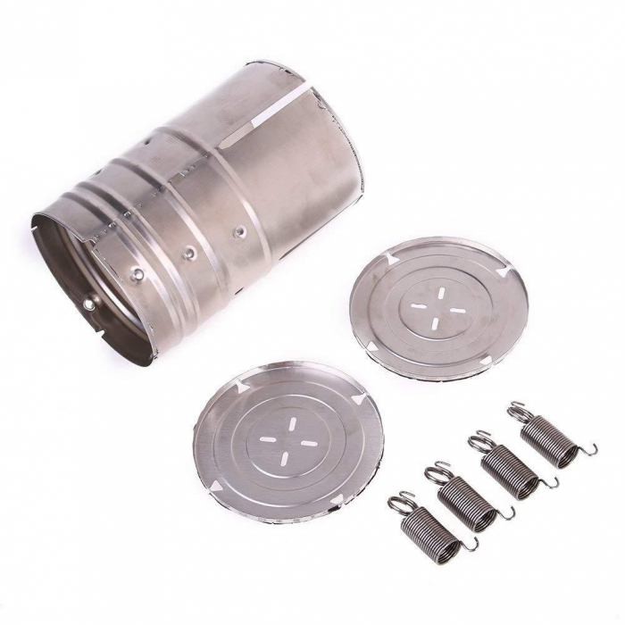 Presa din inox Flippy, pentru preparat sunca presata, cu capac, dimensiune reglabila in 3 trepte, 15 x 15 x 18 cm, argintiu [7]