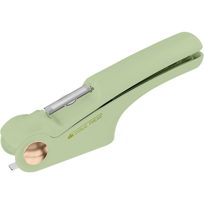 Lichidare Presa Multifunctionala pentru Usturoi 4in1, Flippy, Presa, Feliator, Desfacator de Borcane, Curatator Fructe/Legume, 22 x 8.8 cm, Verde [7]