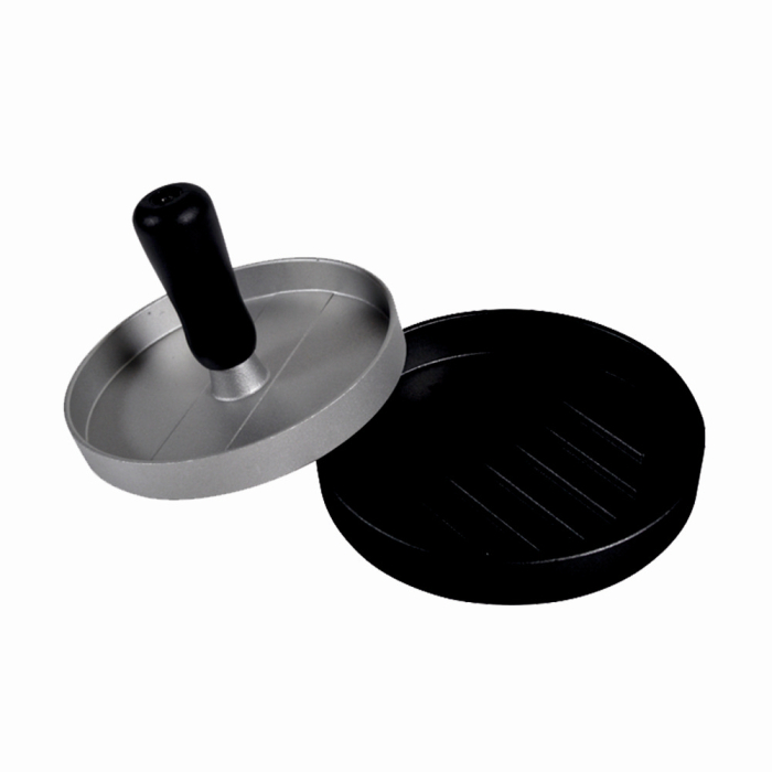 Presa pentru hamburger din aluminiu KLUGMEISTER KY1280HP, baza de plastic cu maner [1]