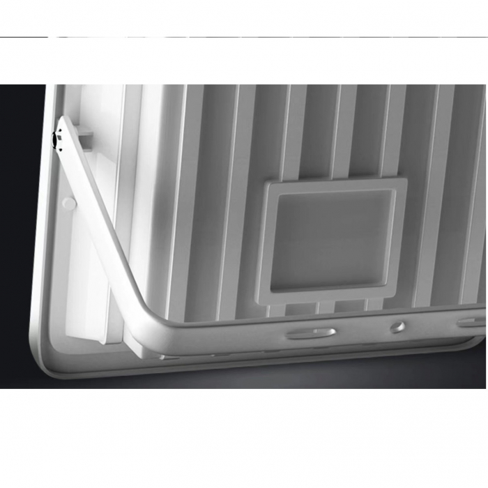 Proiector LED cu Panou Solar Flippy, Senzor lumina, Waterproof, 600 LED-uri incorporate, 300W, 37x26.5 cm, IP67, Design Modern, Negru [2]