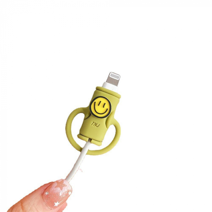 Protectie cablu USB Flippy, din silicon, model 3, multicolor [3]