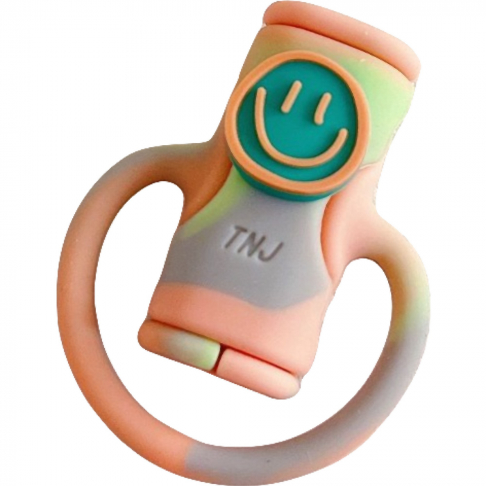 Protectie cablu USB Flippy, din silicon, model 4, multicolor [1]