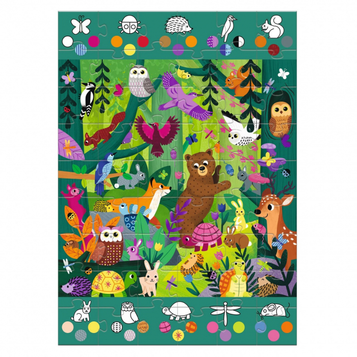 Puzzle gigant Aventuri in padure, Djeco [4]